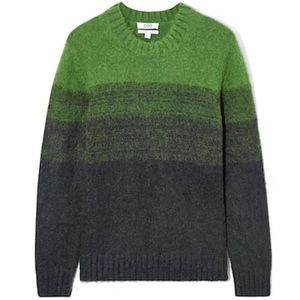 Men's Green Colour-block Mohair-blend sweater size small